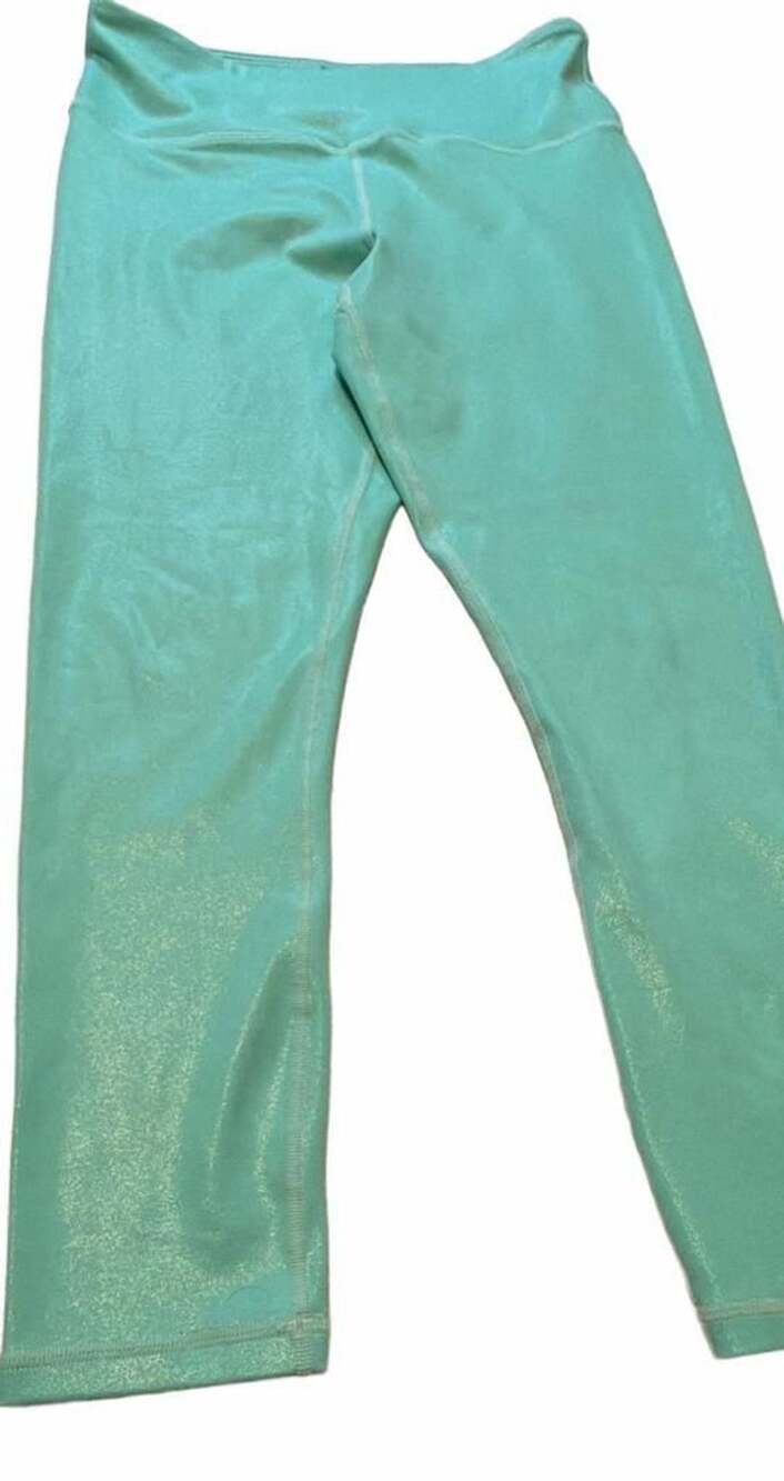 Zyia Active Metallic Seafoam Leggings